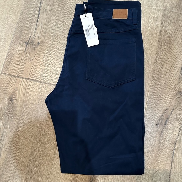 GENTEAL Men's Pants Flex Canvas 5 Pocket Stretch Color Navy 32X32 SKU 1202 - Picture 2 of 7